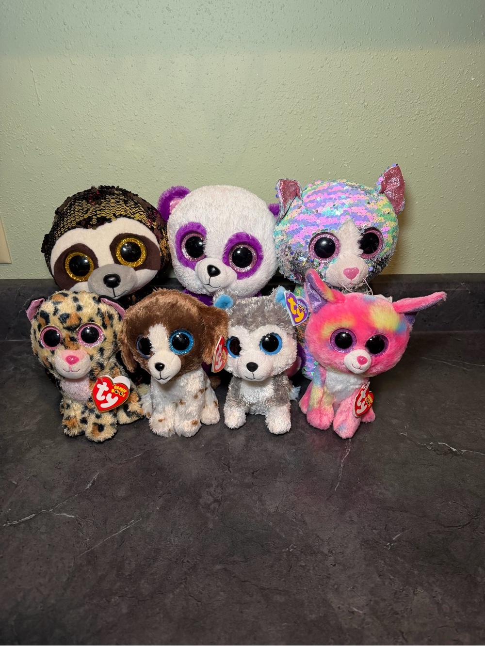Ty Beanie Boos Plush Toy Lot 7 stuffed animals
